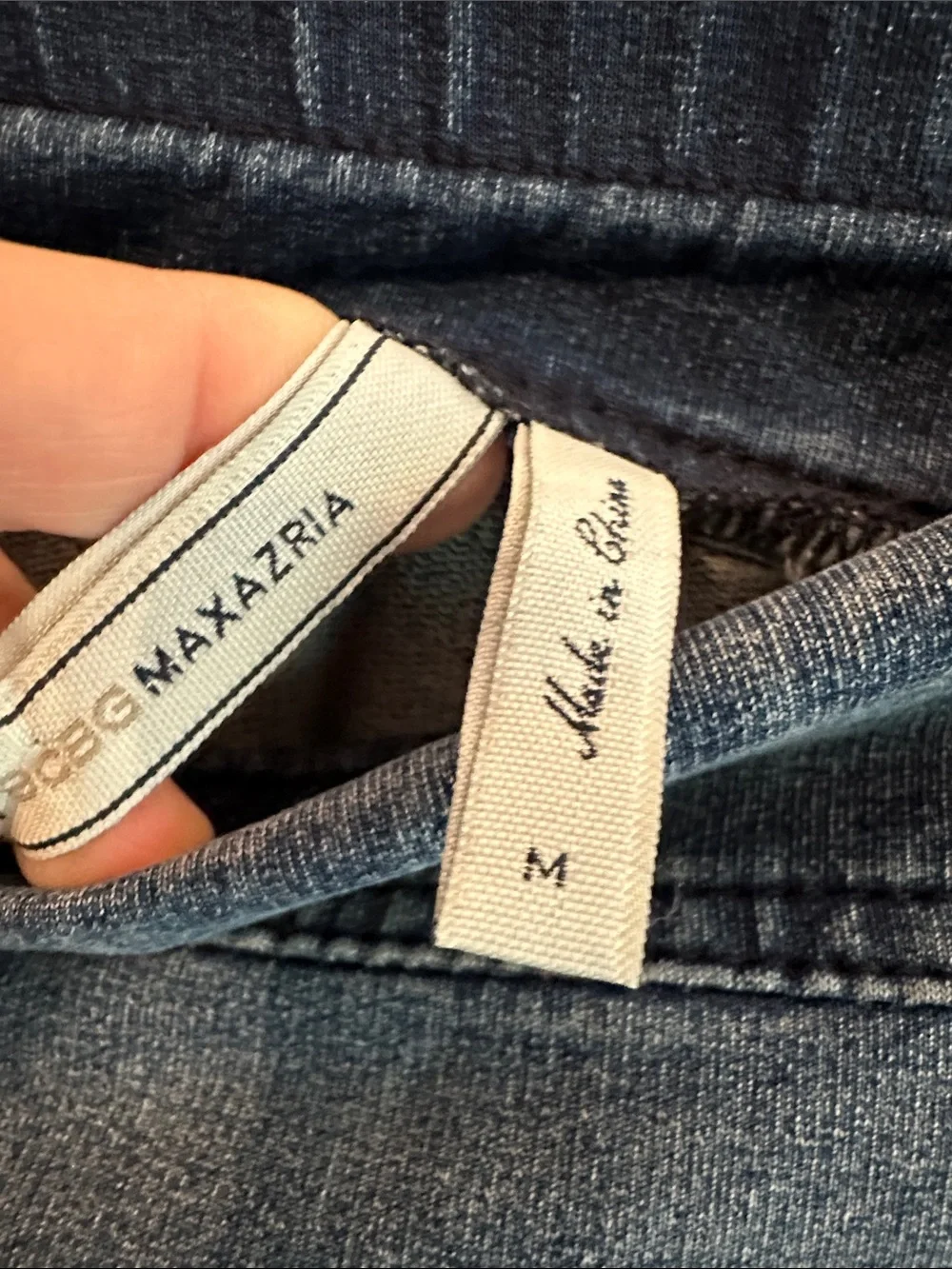 Denim-Style Mini Skirt. EUC